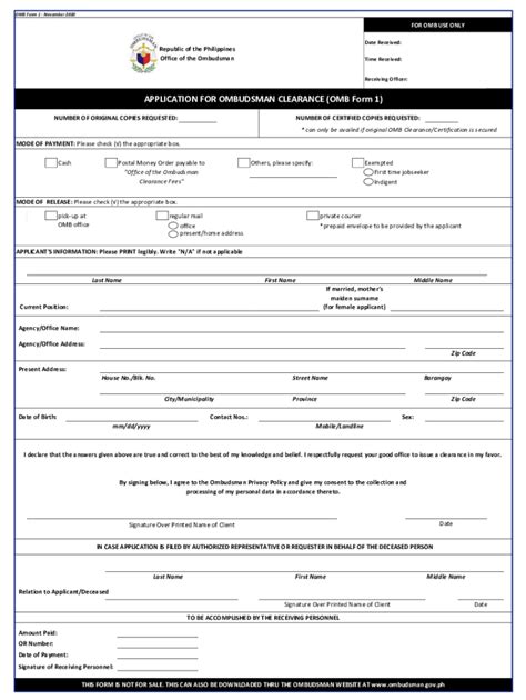 ombudsman gov ph|1 – Application for Ombudsman Clearance .